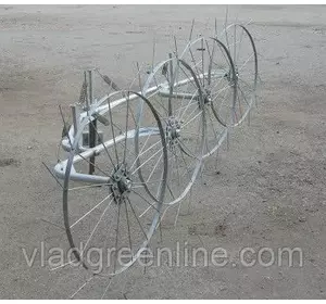 Грабли-ворошилки ("солнышко") ТМ Ярило (1,5 м, 2 колеса)